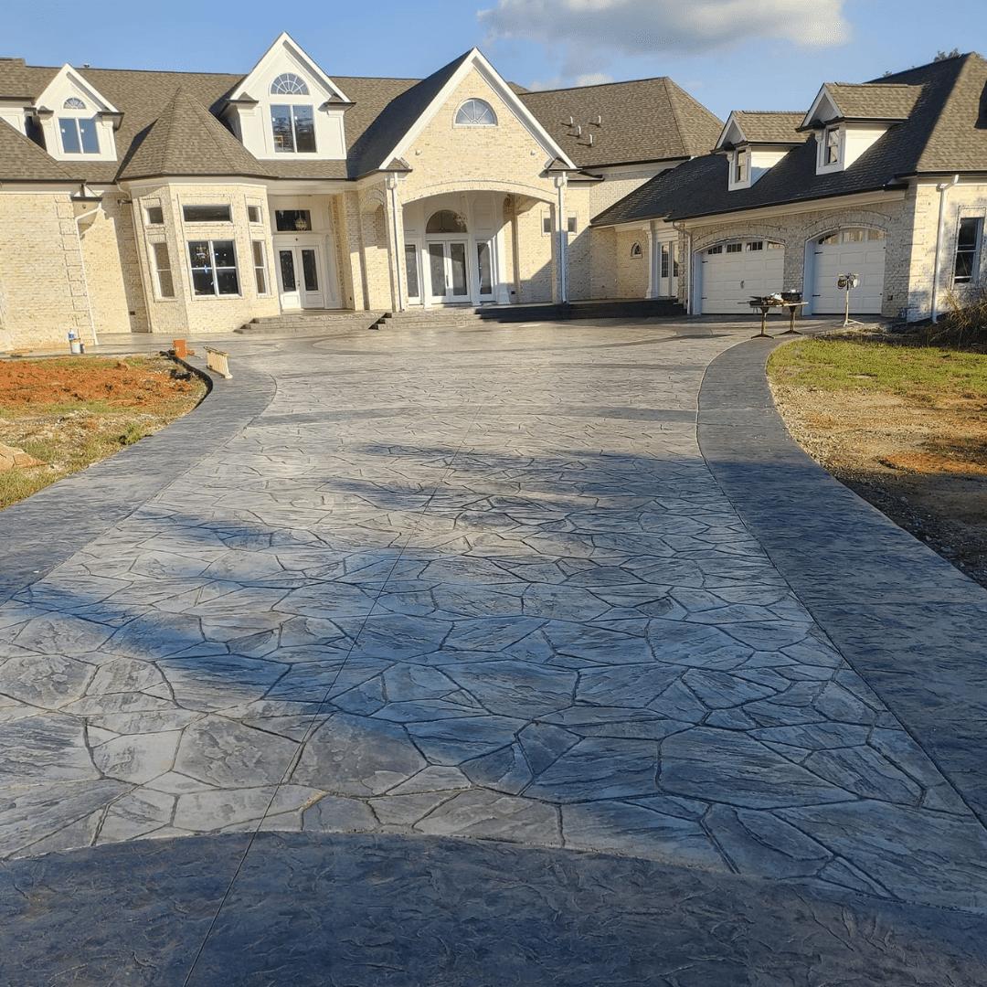 Stamped Concrete Driveway