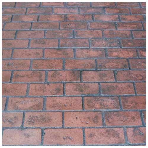 Custom stamped concrete design