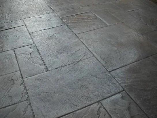 Ashlar slate stamped concrete pattern