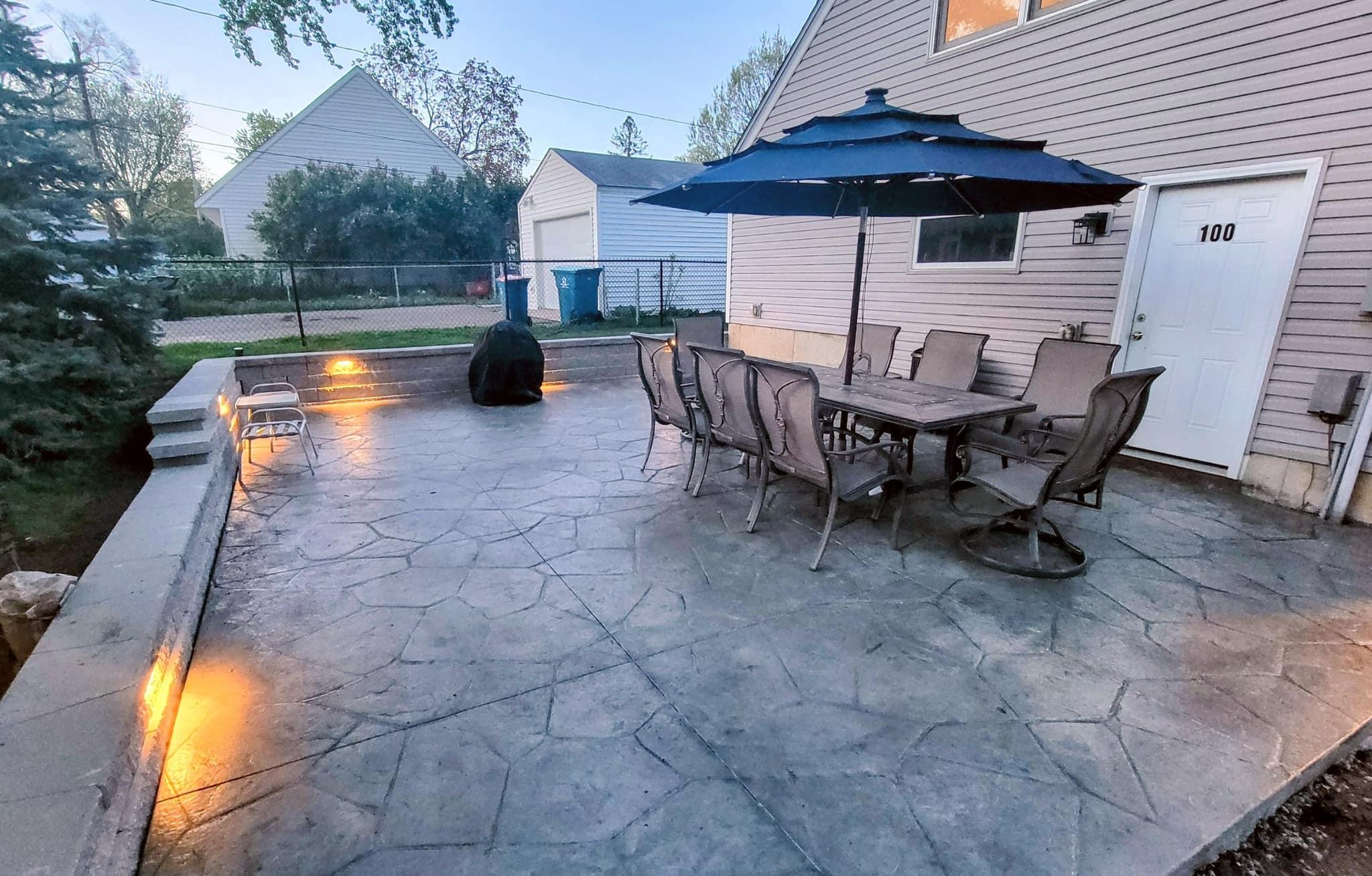 Professional residential landscaping project